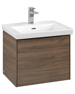 Villeroy und Boch Subway 3.0 Waschtisch-Unterschrank C579L1VH 52,3x42,9x44,75cm, mit LED/Griff Volcano black, arizona oak