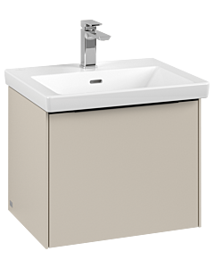 Villeroy und Boch Subway 3. 1930 vanity unit C579L1VN 52.3x42.9x44.75cm, with LED / handle Volcano black, cashmere gray