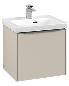 Villeroy und Boch Subway 3. 1930 vanity unit C58000VN 47.3x42.9x40.75cm, without LED / handle aluminum glossy, cashmere gray