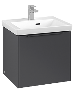 Villeroy und Boch Subway 3.0 Waschtisch-Unterschrank C58002VR 47,3x42,9x40,75cm, ohne LED/Griff monochrom, graphite