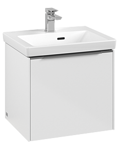 Villeroy und Boch Subway 3.0 Waschtisch-Unterschrank C580L0VE 47,3x42,9x40,75cm, mit LED/Griff Aluminium glänzend, brilliant white