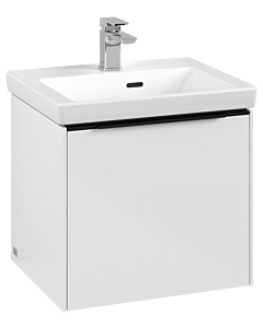 Villeroy und Boch Subway 3.0 Waschtisch-Unterschrank C580L1VE 47,3x42,9x40,75cm, mit LED/Griff Volcano black, brilliant white