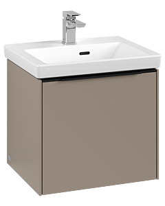 Villeroy und Boch Subway 3. 1930 vanity unit C580L1VM 47.3x42.9x40.75cm, with LED / handle Volcano black, taupe