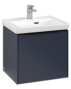 Villeroy und Boch Subway 3. 1930 vanity unit C580L1VQ 47.3x42.9x40.75cm, with LED / handle Volcano black, marine blue