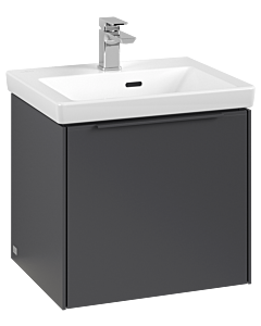 Villeroy und Boch Subway 3.0 Waschtisch-Unterschrank C580L2VR 47,3x42,9x40,75cm, mit LED/Griff monochrom, graphite
