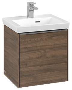 Villeroy und Boch Subway 3.0 Waschtisch-Unterschrank C58100VH 42,3x42,9x37,75cm, Schanier links/Griff Aluminium glänzend, arizona oak