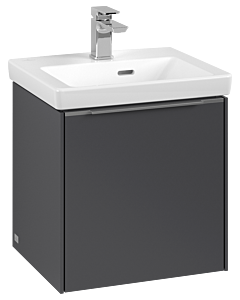 Villeroy und Boch Subway 3. 1930 C58100VR 42,3x42,9x37,75cm, charnière gauche / poignée aluminium brillant, graphite