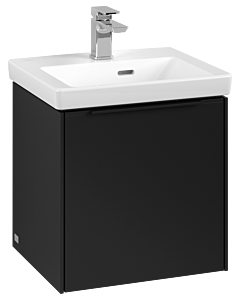Villeroy und Boch Subway 3.0 Waschtisch-Unterschrank C58101VL 42,3x42,9x37,75cm, Schanier links/Griff Volcano black, volcano black