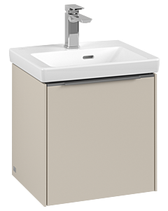 Villeroy und Boch Subway 3. 1930 vanity unit C58200VN 42.3x42.9x37.75cm, hinge right / handle aluminum glossy, cashmere gray