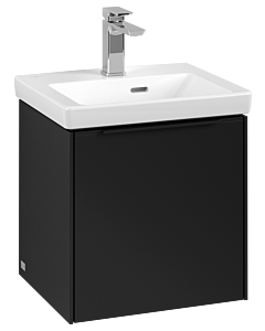 Villeroy und Boch Subway 3.0 Waschtisch-Unterschrank C58201VL 42,3x42,9x37,75cm, Schanier rechts/Griff Volcano black, volcano black