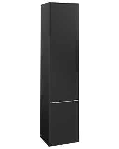 Villeroy und Boch Subway 3. 1930 C58600VL 40x171x36.2cm, charnière gauche / poignée aluminium brillant, noir volcan