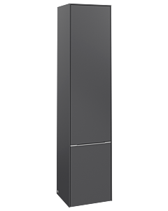 Villeroy und Boch Subway 3.0 Hochschrank C58600VR 40x171x36,2cm, Schanier links/Griff Aluminium glänzend, graphite