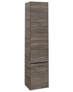 Villeroy und Boch Subway 3. 1930 C58601RK 40x171x36.2cm, charnière gauche / poignée Volcano black, stone oak