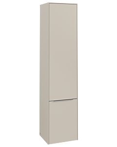 Villeroy und Boch Subway 3. 1930 cabinet C58700VN 40x171x36.2cm, hinge right / handle aluminum glossy, cashmere gray