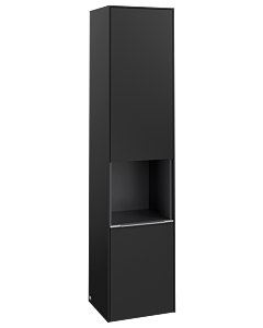 Villeroy und Boch Subway 3.0 Hochschrank C58900VL 40x171x36,2cm, Schanier rechts/Griff Aluminium glänzend, volcano black