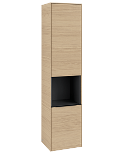 Villeroy und Boch Subway 3.0 Hochschrank C58901VJ 40x171x36,2cm, Schanier rechts/Griff Volcano black, nordic oak