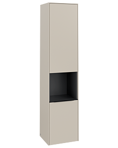 Villeroy und Boch Subway 3. 1930 cabinet C58901VN 40x171x36.2cm, hinge right / handle Volcano black, cashmere gray