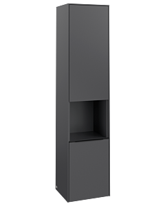 Villeroy und Boch Subway 3.0 Hochschrank C58901VR 40x171x36,2cm, Schanier rechts/Griff Volcano black, graphite