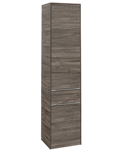 Villeroy und Boch Subway 3. 1930 C59000RK 40x171x36.2cm, charnière gauche / poignée aluminium brillant, chêne pierre