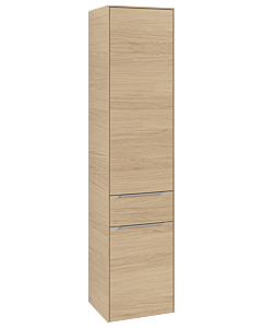 Villeroy und Boch Subway 3.0 Hochschrank C59000VJ 40x171x36,2cm, Schanier links/Griff Aluminium glänzend, nordic oak
