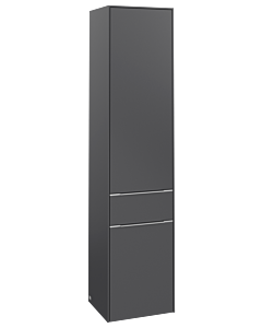 Villeroy und Boch Subway 3. 1930 C59000VR 40x171x36.2cm, charnière gauche / poignée aluminium brillant, graphite