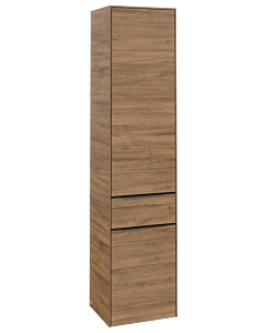 Villeroy und Boch Subway 3.0 Hochschrank C59001RH 40x171x36,2cm, Schanier links/Griff Volcano black, kansas oak