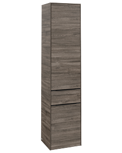 Villeroy und Boch Subway 3. 1930 C59001RK 40x171x36.2cm, charnière gauche / poignée Volcano black, stone oak