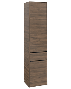 Villeroy und Boch Subway 3.0 Hochschrank C59001VH 40x171x36,2cm, Schanier links/Griff Volcano black, arizona oak