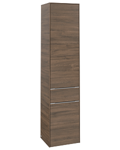 Villeroy und Boch Subway 3.0 Hochschrank C59100VH 40x171x36,2cm, Schanier rechts/Griff Aluminium glänzend, arizona oak