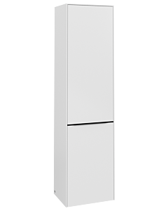 Villeroy und Boch Subway 3.0 Hochschrank C59301VF 40x171x36,2cm, Schanier rechts/Griff Volcano black, pure white