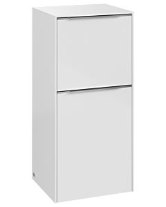 Villeroy und Boch Subway 3.0 Seitenschrank C59400VE 40x86x36,2cm, Schanier links/Griff Aluminium glänzend, brilliant white