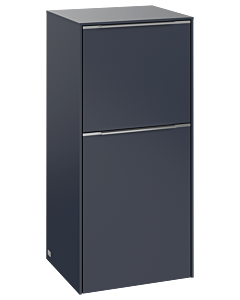 Villeroy und Boch Subway 3. 1930 side cabinet C59400VQ 40x86x36.2cm, hinge left / handle aluminum glossy, marine blue
