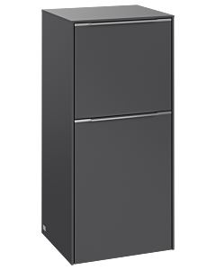 Villeroy und Boch Subway 3.0 Seitenschrank C59400VR 40x86x36,2cm, Schanier links/Griff Aluminium glänzend, graphite