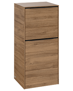Villeroy und Boch Subway 3. 1930 C59401RH 40x86x36.2cm, charnière gauche / poignée Volcano black, kansas oak