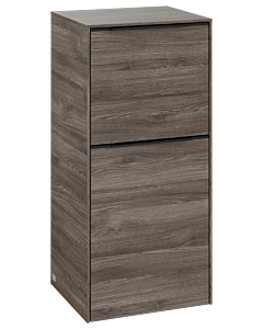 Villeroy und Boch Subway 3. 1930 C59401RK 40x86x36.2cm, charnière gauche / poignée Volcano black, stone oak