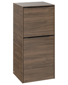 Villeroy und Boch Subway 3.0 Seitenschrank C59401VH 40x86x36,2cm, Schanier links/Griff Volcano black, arizona oak