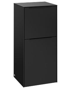 Villeroy und Boch Subway 3. 1930 C59401VL 40x86x36.2cm, charnière gauche / poignée Volcano black, Volcano black