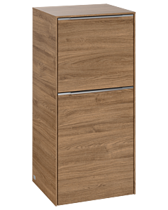 Villeroy und Boch Subway 3. 1930 side cabinet C59500RH 40x86x36.2cm, hinge right / handle aluminum glossy, kansas oak