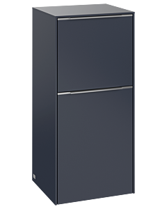 Villeroy und Boch Subway 3. 1930 side cabinet C59500VQ 40x86x36.2cm, hinge right / handle aluminum glossy, marine blue