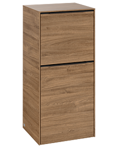 Villeroy und Boch Subway 3. 1930 side cabinet C59501RH 40x86x36.2cm, hinge right / handle Volcano black, kansas oak