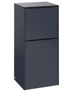 Villeroy und Boch Subway 3. 1930 side cabinet C59501VQ 40x86x36.2cm, hinge right / handle Volcano black, marine blue