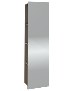 Villeroy und Boch Subway 3. 1930 mirror shelf C59600VM 45x170x30cm, with shelf on the left, taupe