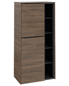 Villeroy und Boch Subway 3.0 Mittelschrank C59801VH 57,4x120x36,2cm, Schanier links/Griff Volcano black, arizona oak