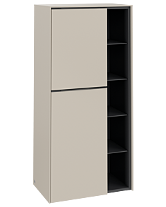 Villeroy und Boch Subway 3. 1930 center cabinet C59802VN 57.4x120x36.2cm, hinge left / handle monochrome, cashmere gray