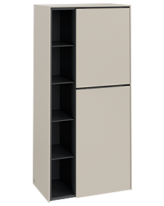 Villeroy und Boch Subway 3. 1930 center cabinet C59902VN 57.4x120x36.2cm, hinge right / handle monochrome, cashmere gray