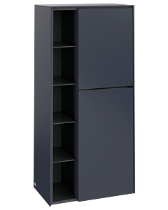 Villeroy und Boch Subway 3.0 Mittelschrank C59902VQ 57,4x120x36,2cm, Schanier rechts/Griff monochrom, marine blue