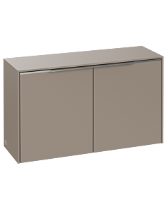Villeroy und Boch Subway 3. 1930 sideboard C60000VM 80.5x42.3x25.6cm, handle aluminum glossy, taupe