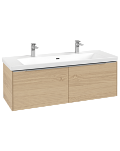 Villeroy und Boch Subway 3. 1930 vanity unit C60100VJ 127.2x42.9x47.8cm, without LED / handle aluminum glossy, nordic oak