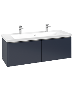 Villeroy und Boch Subway 3. 1930 vanity unit C60100VQ 127.2x42.9x47.8cm, without LED / handle aluminum glossy, marine blue