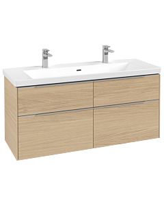 Villeroy und Boch Subway 3. 1930 C60200VJ 127,2x57,6x47,8cm, sans LED / poignée aluminium brillant, chêne nordique